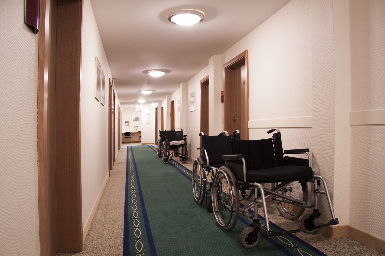 rehabilitation, corridor, hallway