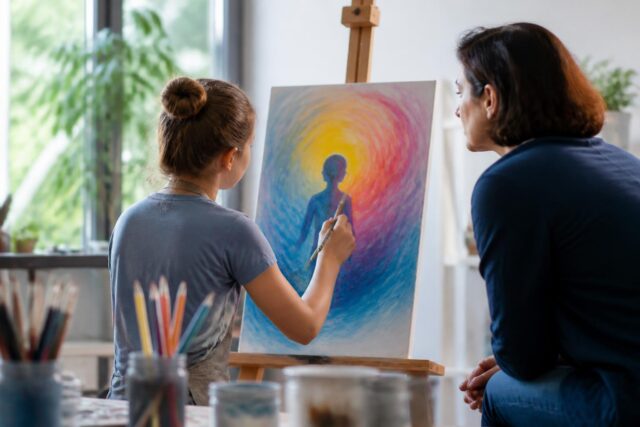 Wenn Bilder mehr ausdrücken als Worte: Einblick in die Maltherapie
